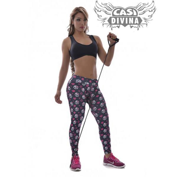 Legging pitillo mini skulls