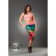 Legging Arco Iris Abstracto con cinta ancha rosa pálido en cintura