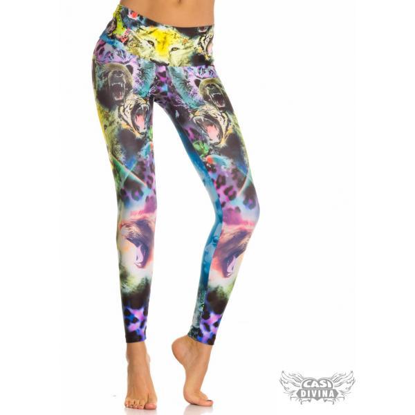 legging con cintura alta y estampado sublimado exclusivo de animales salvajes