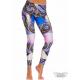 legging con cintura alta y estampado sublimado exclusivo olas morado