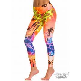 legging con cintura alta y estampado sublimado animal print africano