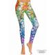 legging con cintura alta y estampado sublimado exclusivo floral multicolor