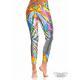 legging con cintura alta y estampado sublimado exclusivo gotas de pintura multicolor