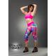 Legging con estampado de galaxias en rosa