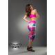 Legging con estampado de galaxias en rosa