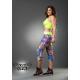 Legging multicolor estampado grafiti floral