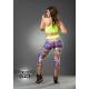 Legging multicolor estampado grafiti floral